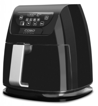 Caso AF 250 Airfryer 3 lt Tek Hazneli Izgara Yapan Led Ekranlı Yağsız Sıcak Hava Fritözü Siyah