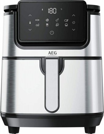 AEG AF6-1-4ST Airfryer 3.5 lt Tek Hazneli Izgara Yapan Led Ekranlı Yağsız Sıcak Hava Fritözü Inox