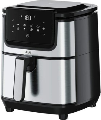 AEG AF6-1-4ST Airfryer 3.5 lt Tek Hazneli Izgara Yapan Led Ekranlı Yağsız Sıcak Hava Fritözü Inox