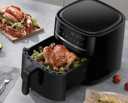 Xiaomi MAF08 Airfryer 6 lt Tek Hazneli Yağsız Sıcak Hava Fritözü Siyah