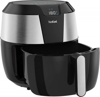 Tefal Easy Fry Deluxe XXL (EY701) Airfryer 5.6 lt Tek Hazneli Izgara Yapan Yağsız Sıcak Hava Fritözü Siyah