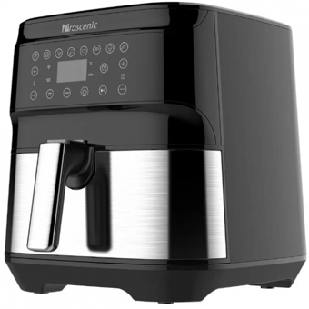 Proscenic T21 Airfryer 5.5 lt Tek Hazneli Izgara Yapan Led Ekranlı Yağsız Sıcak Hava Fritözü Gümüş
