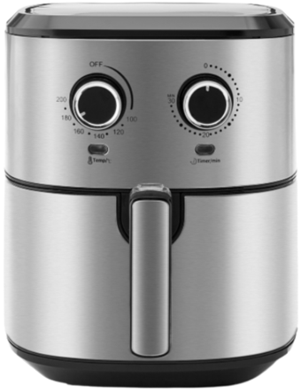 Karaca Multifry Inox Double Pan XL (153.03.06.8846) Airfryer 5.5 lt Tek Hazneli Sıcak Hava Fritözü Inox