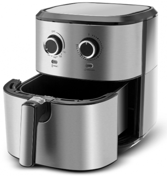 Karaca Multifry Inox Double Pan XL (153.03.06.8846) Airfryer 5.5 lt Tek Hazneli Sıcak Hava Fritözü Inox