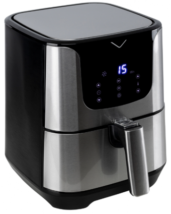Vestel Lightfry İnox Airf Fyer (20244516) Airfryer 3.5 lt Tek Hazneli Yağsız Sıcak Hava Fritözü Gümüş