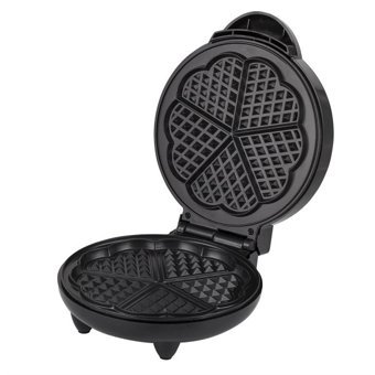 Premier PWM 215 Çiçek Tekli Tek Yönlü 1200 W Siyah Waffle Makinesi