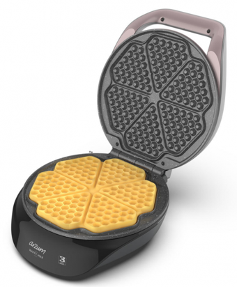Arzum AR2033 Waffy Max Çiçek Tekli Tek Yönlü 800 W Rosegold Waffle Makinesi