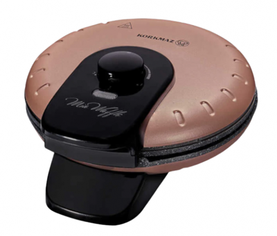 Korkmaz Mia A319 Çiçek Tekli Tek Yönlü 850 W Rosegold Waffle Makinesi