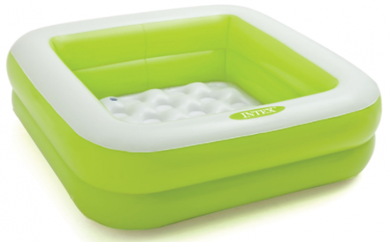 Intex 57100 Gölgelikli 85 x 85 cm Dikdörtgen Şişme Havuz Yeşil