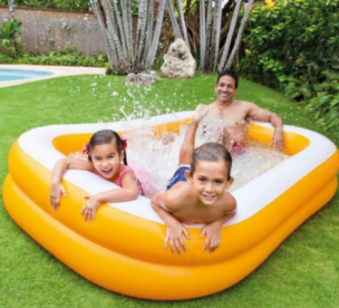Intex 57181 Gölgelikli 147 x 229 cm Dikdörtgen Aile Boyu Şişme Havuz
