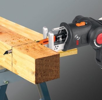 Worx WX550.9 2700 devir/dk Akülü Şarjlı Kablosuz Dekupaj Testere