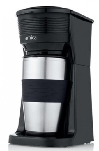 Arnica Aroma Mini IH32140 Filtreli Termos 400 ml Hazne Kapasiteli Mini 750 W Siyah Filtre Kahve Makinesi