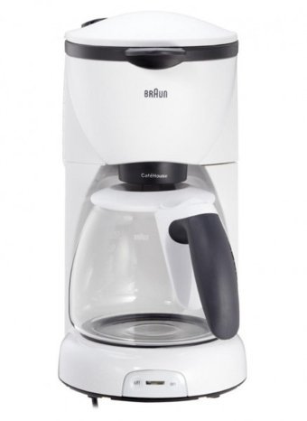 Braun CafeHouse Pure KF520 Filtreli Karaf Hazne Kapasiteli 10 Fincan 1100 W Beyaz Filtre Kahve Makinesi