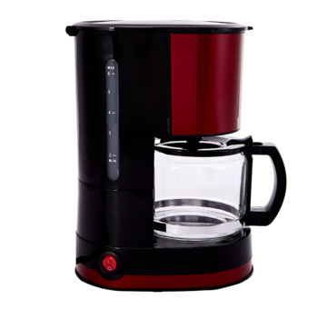 Cookplus Coffee Keyf 601 Filtreli Karaf 600 ml Hazne Kapasiteli 7 Fincan Kırmızı Filtre Kahve Makinesi
