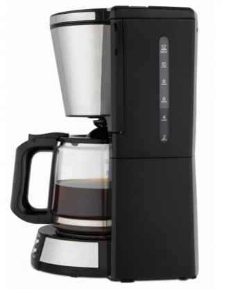 Fakir Coffee Mine Zaman Ayarlı Filtreli Karaf 1500 ml Hazne Kapasiteli 12 Fincan Akıllı 1000 W Siyah Filtre Kahve Makinesi