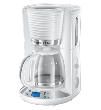 Russell Hobbs Inspire (Beyaz) (24390-56) Zaman Ayarlı Filtreli Karaf 1250 ml Hazne Kapasiteli 15 Fincan Akıllı 1100 W Beyaz Filtre Kahve Makinesi