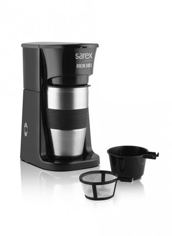 Sarex Brew Box SR3160 Filtreli Termos 420 ml Hazne Kapasiteli 750 W Siyah Filtre Kahve Makinesi