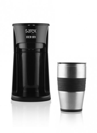 Sarex Brew Box SR3160 Filtreli Termos 420 ml Hazne Kapasiteli 750 W Siyah Filtre Kahve Makinesi