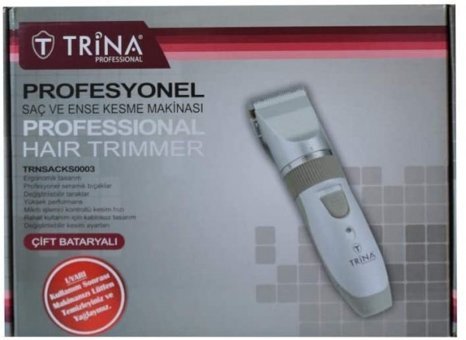 Trina TRNSACKS0003 Saç Sakal ve Ense 4 Başlıklı Çok Amaçlı Kablosuz Tıraş Makinesi