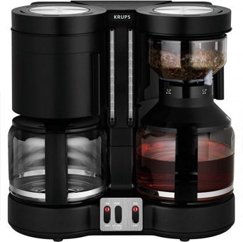 Krups Duothek Plus (KM8501) Filtreli Karaf 1000 ml Hazne Kapasiteli 20 Fincan 2200 W Siyah Filtre Kahve Makinesi
