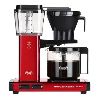 Moccamaster KBG Select Filtreli Karaf 1250 ml Hazne Kapasiteli 10 Fincan 1520 W Metalik Kırmızı Filtre Kahve Makinesi