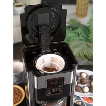 Briz BR760 Zaman Ayarlı Filtreli Karaf 1800 ml Hazne Kapasiteli 12 Fincan Akıllı 1000 W İnox Filtre Kahve Makinesi