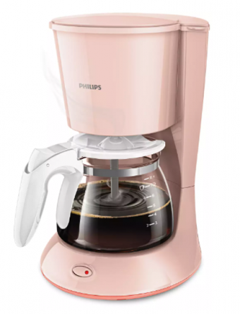 Philips HD7432/30 Filtreli Karaf 600 ml Hazne Kapasiteli 10 Fincan 700 W Pembe Filtre Kahve Makinesi