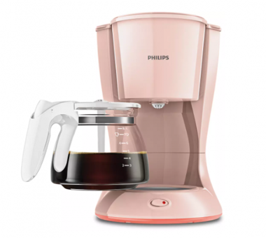 Philips HD7432/30 Filtreli Karaf 600 ml Hazne Kapasiteli 10 Fincan 700 W Pembe Filtre Kahve Makinesi