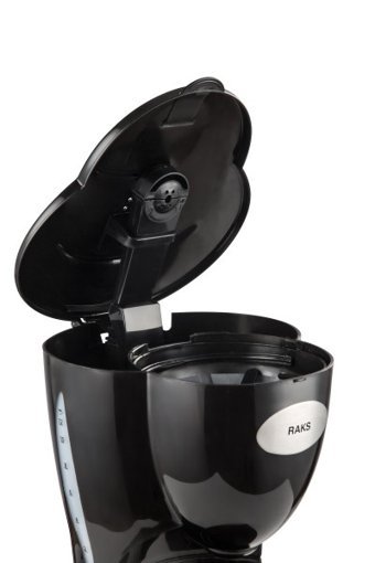 Raks Tosca Filtreli Karaf 1200 ml Hazne Kapasiteli 12 Fincan 1000 W Siyah Filtre Kahve Makinesi