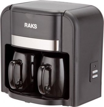 Raks Laura Filtreli Fincan 300 ml Hazne Kapasiteli 500 W Siyah Filtre Kahve Makinesi