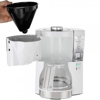 Melitta Look Perfection (1025-06) Filtreli Karaf 1250 ml Hazne Kapasiteli 15 Fincan Beyaz Filtre Kahve Makinesi