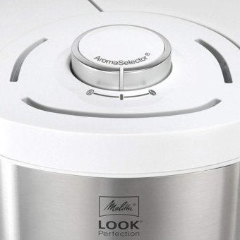 Melitta Look Perfection (1025-06) Filtreli Karaf 1250 ml Hazne Kapasiteli 15 Fincan Beyaz Filtre Kahve Makinesi