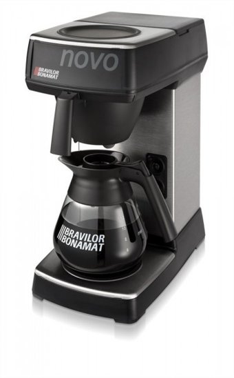 Bravilor Bonomat Novo Filtreli Karaf 1700 ml Hazne Kapasiteli 24 Fincan 2130 W Siyah Filtre Kahve Makinesi
