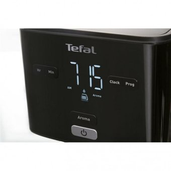 Tefal Smart'N Light CM6008 Zaman Ayarlı Filtreli Karaf 1250 ml Hazne Kapasiteli 15 Fincan Akıllı 2200 W Siyah Filtre Kahve Makinesi