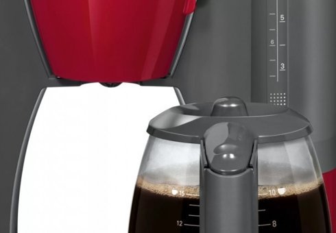 Bosch TKA6A044 Filtreli Karaf 1200 ml Hazne Kapasiteli 15 Fincan 1200 W Kırmızı Filtre Kahve Makinesi