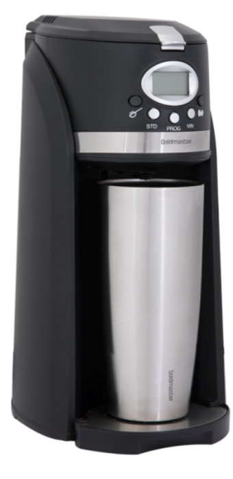 Goldmaster PG-3233 Progrinder Zaman Ayarlı Filtreli Termos 450 ml Hazne Kapasiteli Akıllı 1000 W İnox Filtre Kahve Makinesi