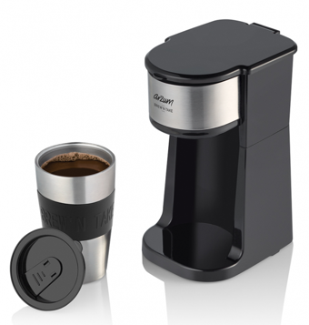 Arzum Brew'N Take AR3058 Filtreli Termos 410 ml Hazne Kapasiteli 750 W Siyah Filtre Kahve Makinesi