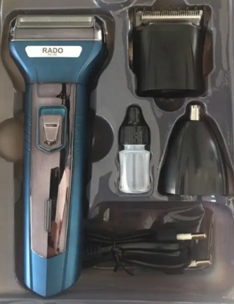 Rado RD-366 Saç Sakal ve Ense 3 Başlıklı Çok Amaçlı Sinekkaydı Kablosuz Tıraş Makinesi