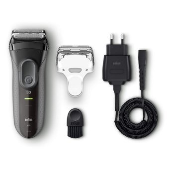 Braun Series 3 3000 VS Kulak Burun Tek Başlıklı Sinekkaydı Islak Folyo Kablosuz Tıraş Makinesi