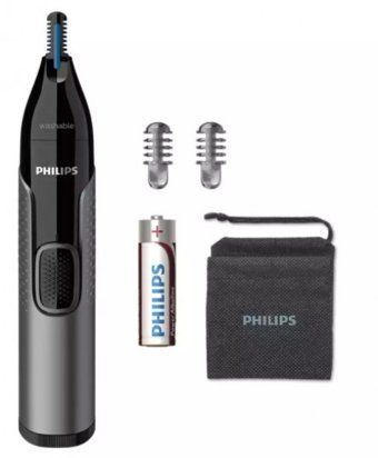 Philips NT3650/16 Yüz Kulak ve Burun 3 Başlıklı Çok Amaçlı Islak Kablosuz Tıraş Makinesi