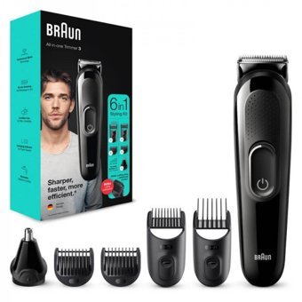 Braun MGK 3320 Saç Sakal Ense Kulak ve Burun 4 Başlıklı Çok Amaçlı Kablosuz Tıraş Makinesi