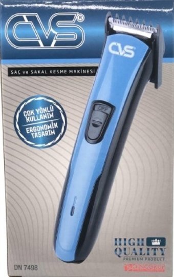 CVS DN 7498 Saç Sakal ve Ense Tek Başlıklı Çok Amaçlı Kablosuz Mavi Tıraş Makinesi