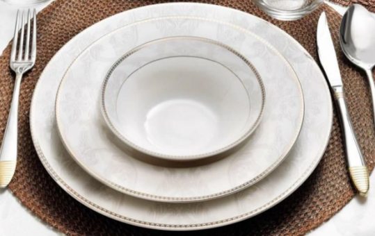 Pierre Cardin Milena 60 Parça 12 Kişilik Desenli Premium Bone Cha Yuvarlak Yemek Takımı