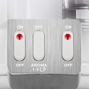 Krups Duothek Plus (KM8501) Filtreli Karaf 1000 ml Hazne Kapasiteli 20 Fincan 2200 W Beyaz Filtre Kahve Makinesi