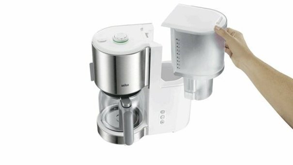 Braun KF 5120 Zaman Ayarlı Filtreli Karaf 1200 ml Hazne Kapasiteli Akıllı 1000 W Beyaz Filtre Kahve Makinesi