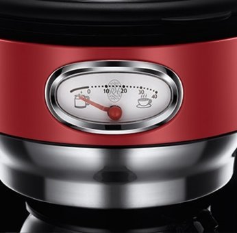 Russell Hobbs Retro Classic Blanc (21703-56) (21703-56) Filtreli Karaf 1250 ml Hazne Kapasiteli 1000 W Kırmızı Filtre Kahve Makinesi