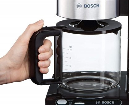 Bosch Styline TKA863 Zaman Ayarlı Filtreli Karaf 1380 ml Hazne Kapasiteli 15 Fincan Akıllı 1160 W Siyah Filtre Kahve Makinesi