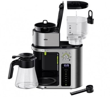 Braun Multiserve KF9170SI Zaman Ayarlı Filtreli Karaf 1200 ml Hazne Kapasiteli Akıllı 1750 W İnox Filtre Kahve Makinesi