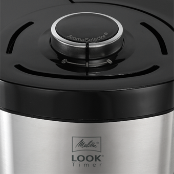 Melitta Look V Timer 1025-08 Zaman Ayarlı Filtreli Karaf 1250 ml Hazne Kapasiteli 15 Fincan Akıllı 1000 W Siyah Filtre Kahve Makinesi