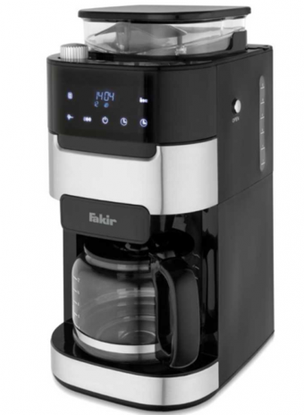 Fakir KM6151 Zaman Ayarlı Filtreli Karaf 1500 ml Hazne Kapasiteli 12 Fincan Akıllı 900 W Siyah Filtre Kahve Makinesi